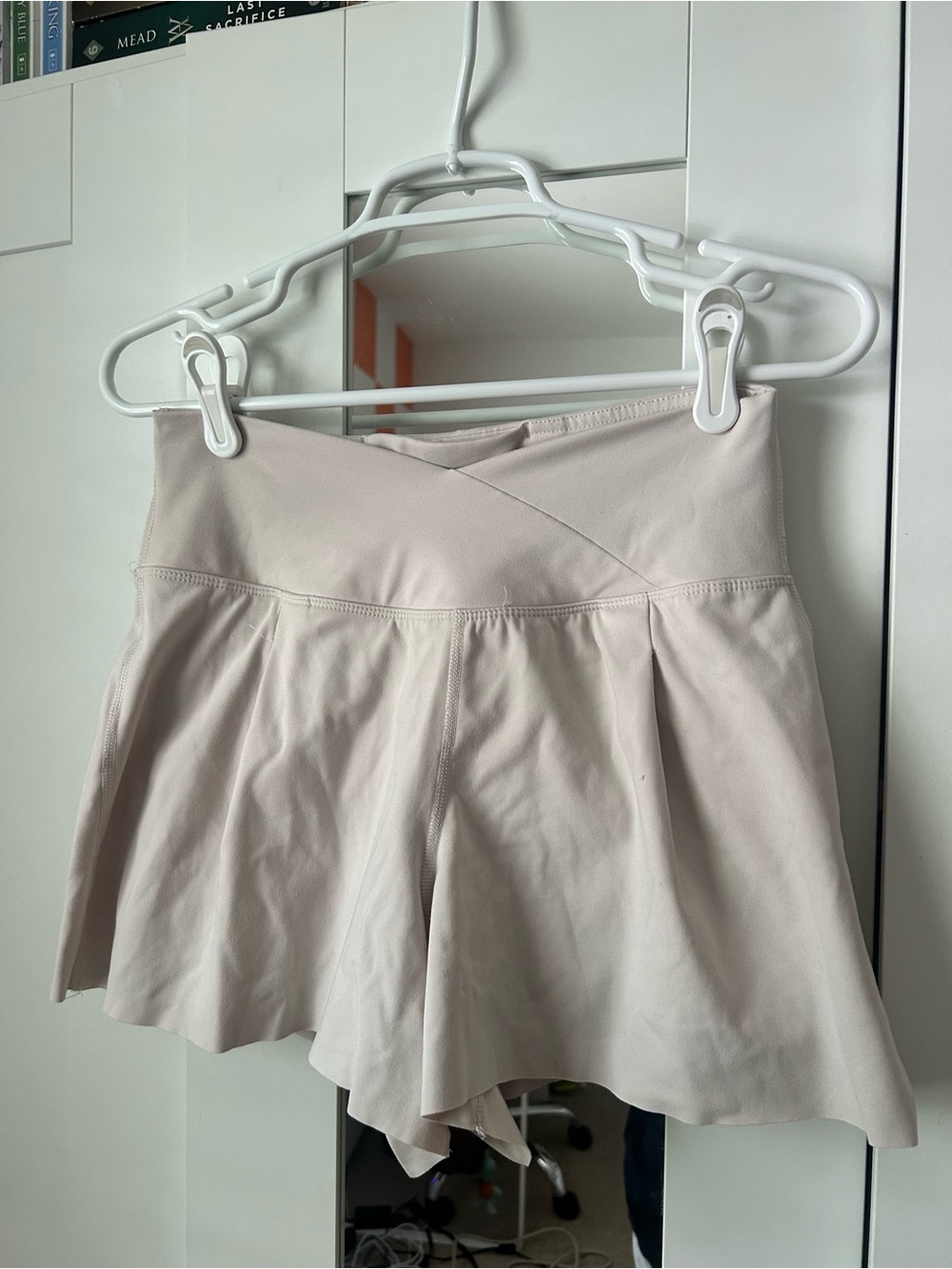 Yogalicious Cream Athletic Shorts